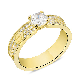 Фото Кольцо из серебра с фианитами (арт. 7501/5999ж)