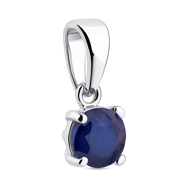 Серебряный подвес с сапфиром (арт. 7503/2194194Спс) – изображение 1