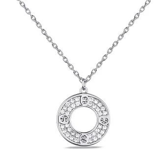 Кольє срібне з підвіскою і з фіанітами (арт. 7507/1629)