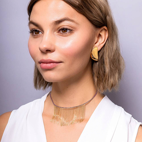 Сережки Francelli з жовтого золота (арт. е109890ж) – зображення 3