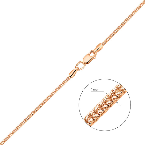 Цепочка из золота плетения Спига квадратная (арт. ц303504с) – изображение 2