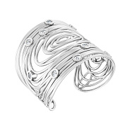 Золотое кольцо незамкнутое Francelli с бриллиантами (арт. К141107030б)