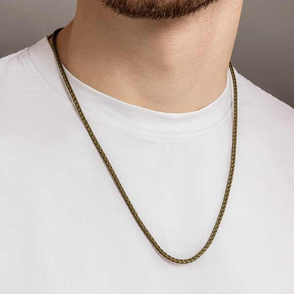 Ювелирный шнурок с золотыми вставками (арт. 112203-4Т) – изображение 5