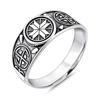 Серебряная печатка без камней (арт. 7906/2416/1)