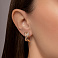 Серьги из красного золота с фианитами (арт. 1092155) – изображение 2