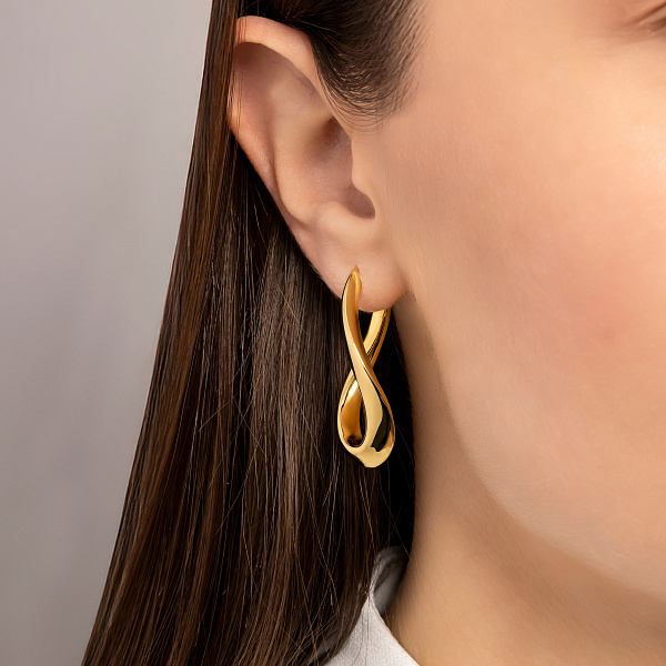 Золотые серьги Francelli (арт. 1091851/35ж) – изображение 2