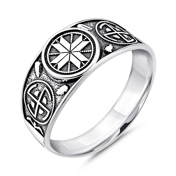 Срібна печатка без каменів (арт. 7906/2416/1) – зображення 1