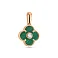 Кулон из красного золота с малахитом (арт. 424889/15млх) – изображение 1