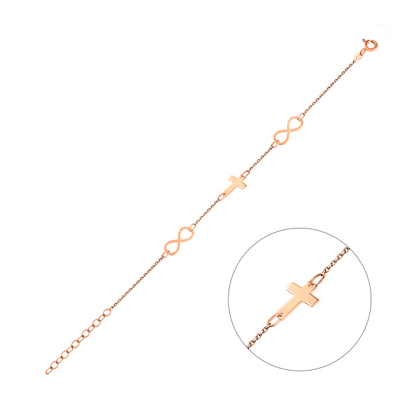 Золотой браслет без камней (арт. 326472) – изображение 1