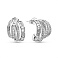 Серебряные серьги с фианитами (арт. 7518/7117) – изображение 1