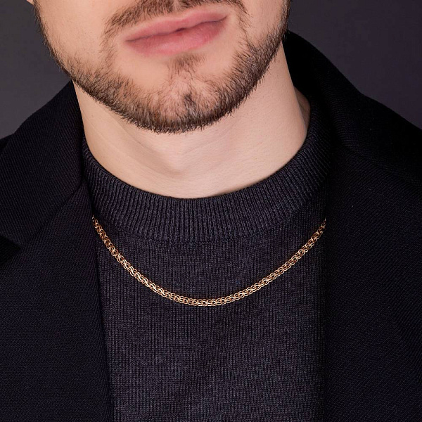 Золотая цепочка плетения Ручеек (арт. ц3013417) – изображение 2