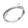 Серебряное кольцо с дорожкой из фианитов (арт. 7501/А069кю) – изображение 2