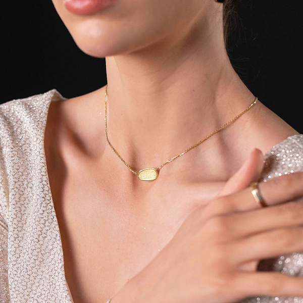 Золотое колье Diva (арт. 351529ж) – изображение 3