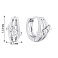 Серебряные серьги с фианитами (арт. 7502/9923/15) – изображение 2