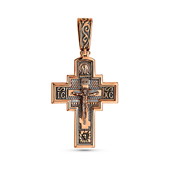 Золотой крестик с распятием (арт. 501683/30ч)