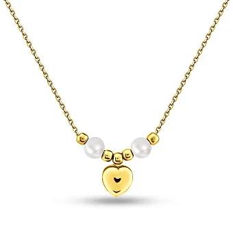 Кольє з жовтого золота з перлинами (арт. 352788жпрлб)