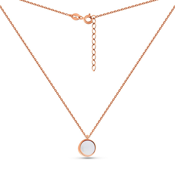 Кольє Лýна з червоного золота з перламутром (арт. 352592п) – зображення 2