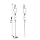 Серебряные серьги-подвески Trendy Style (арт. 7502/3889) – изображение 2