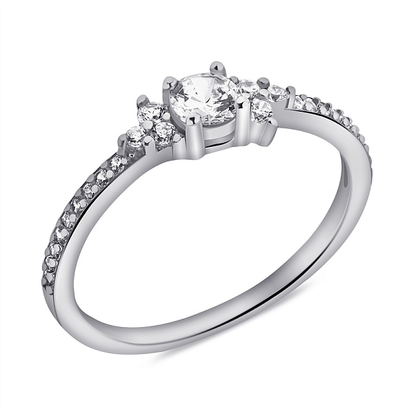Серебряное кольцо с фианитами (арт. 7501/6991) – изображение 1