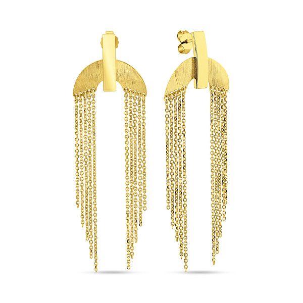 Золотые серьги с подвесками Francelli (арт. 1092044ж) – изображение 1