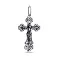 Серебряный крестик с распятием (арт. 7904/3513-ч) – изображение 1