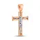 Золотий натільний хрестик з розп'яттям (арт. 500705) – зображення 1