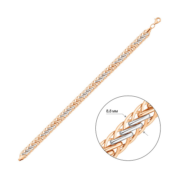 Браслет из красного золота (арт. 323172/3кб) – изображение 5