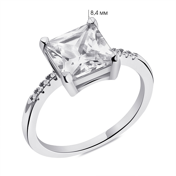 Серебряное кольцо с фианитами (арт. 7501/6429) – изображение 2