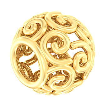 Золотий шарм-намистина (арт. 440389ж)