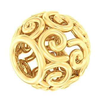 Золотой шарм бусина (арт. 440389ж)