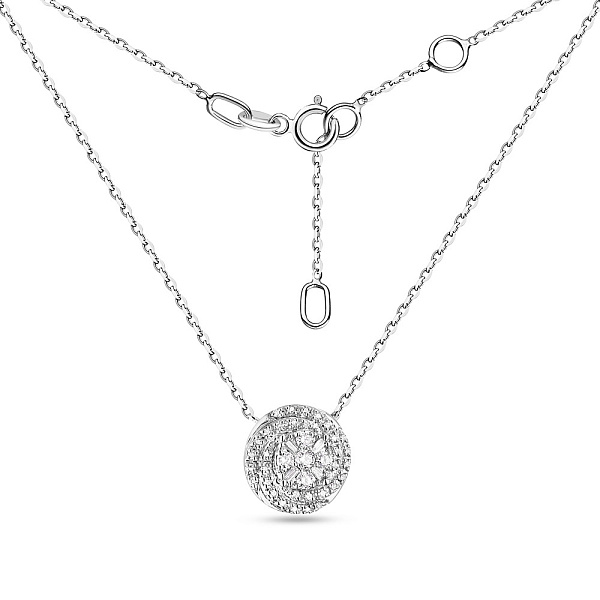 Колье из белого золота с бриллиантами (арт. Ц341215015б) – изображение 2