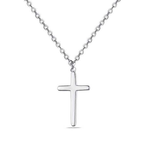 Колье из серебра Крестик без вставок (арт. 7507/1284) – изображение 1
