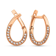 Золоті сережки з фіанітами (арт. 2106477101)