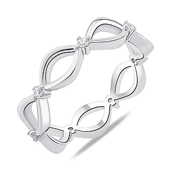 Фото Серебряное кольцо с фианитами (арт. 7501/6998)