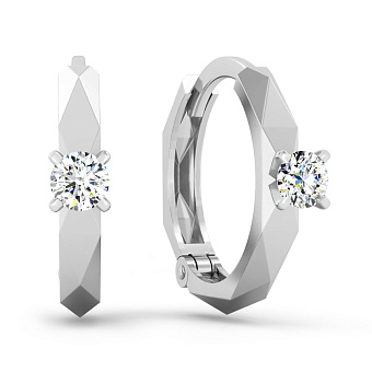 Золотые серьги с бриллиантами (арт. С011656020б)