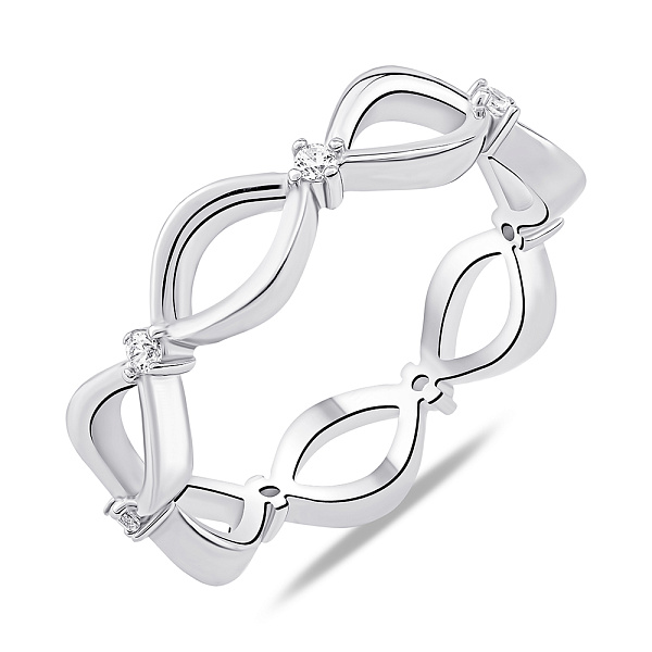Серебряное кольцо с фианитами (арт. 7501/6998) – изображение 1