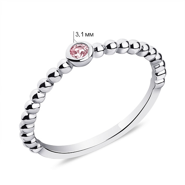 Каблучка зі срібла з альпінітом (арт. 7501/6381ар) – зображення 2