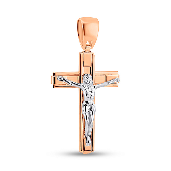 Хрестик з золота з розп'яттям (арт. 500702) – зображення 1