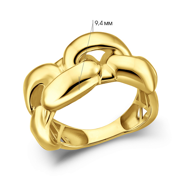 Массивное золотое кольцо Francelli Цепь (арт. 140970ж) – изображение 6