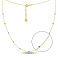 Кольє з жовтого і білого золота з кульками (арт. 360178жб) – зображення 1