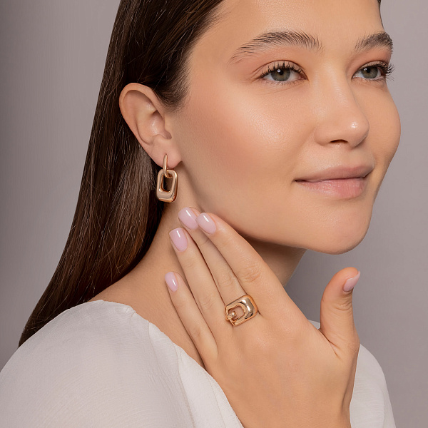 Серьги из красного золота (арт. 1092085) – изображение 4