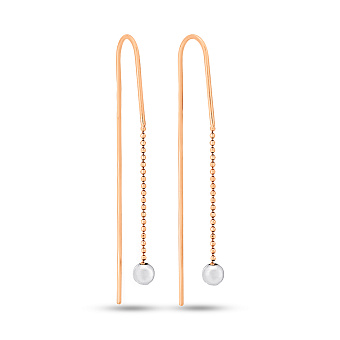 Золотые серьги-протяжки (арт. 106210кб)