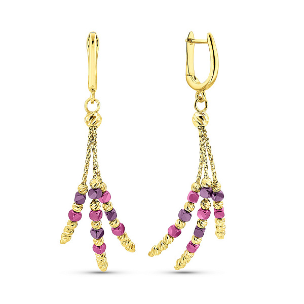 Золотые серьги Francelli (арт. 1091271жфмлн) – изображение 1