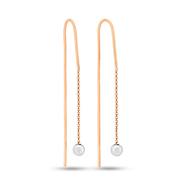 Золотые серьги-протяжки (арт. 106210кб) – изображение 1