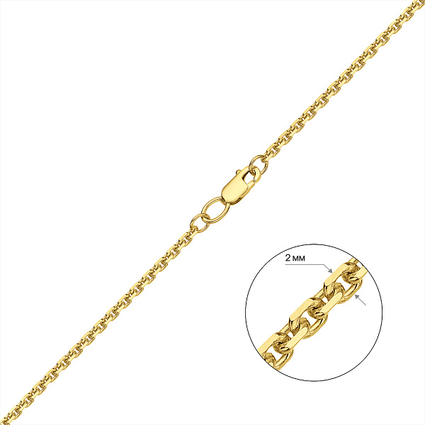 Золотая цепочка Якорного плетения (арт. ц306207ж) – изображение 3