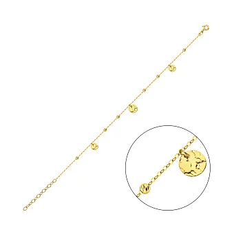 Браслет Монети з жовтого золота (арт. 326936ж)