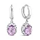 Серебряные серьги-конго с аметистами (арт. 7502/2179122А) – изображение 1