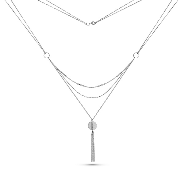 Кольє Francelli з білого золота без каміння (арт. 360318/3бм) – зображення 2