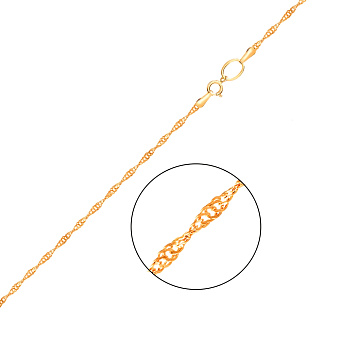 Золотая цепочка плетения Сингапур (арт. 303201ж)