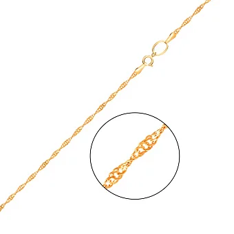 Золотая цепочка плетения Сингапур (арт. 303201ж)